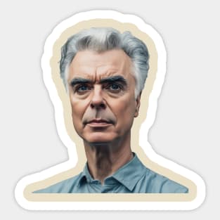 Portrait David Byrne Sticker